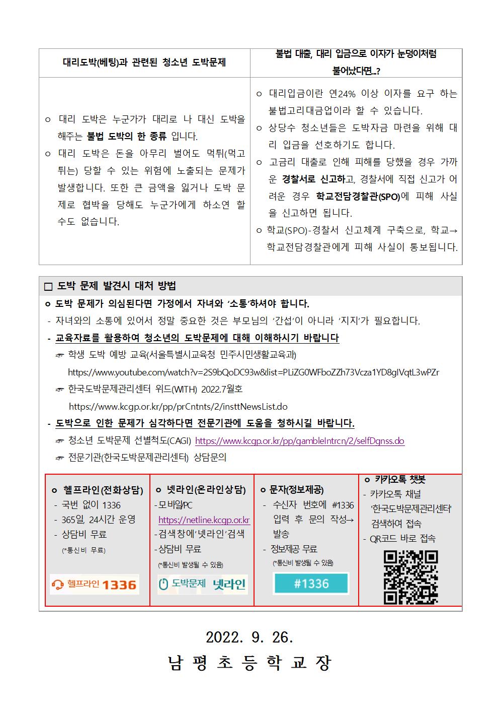 학생 온라인 도박 문제 대처 방법 안내002