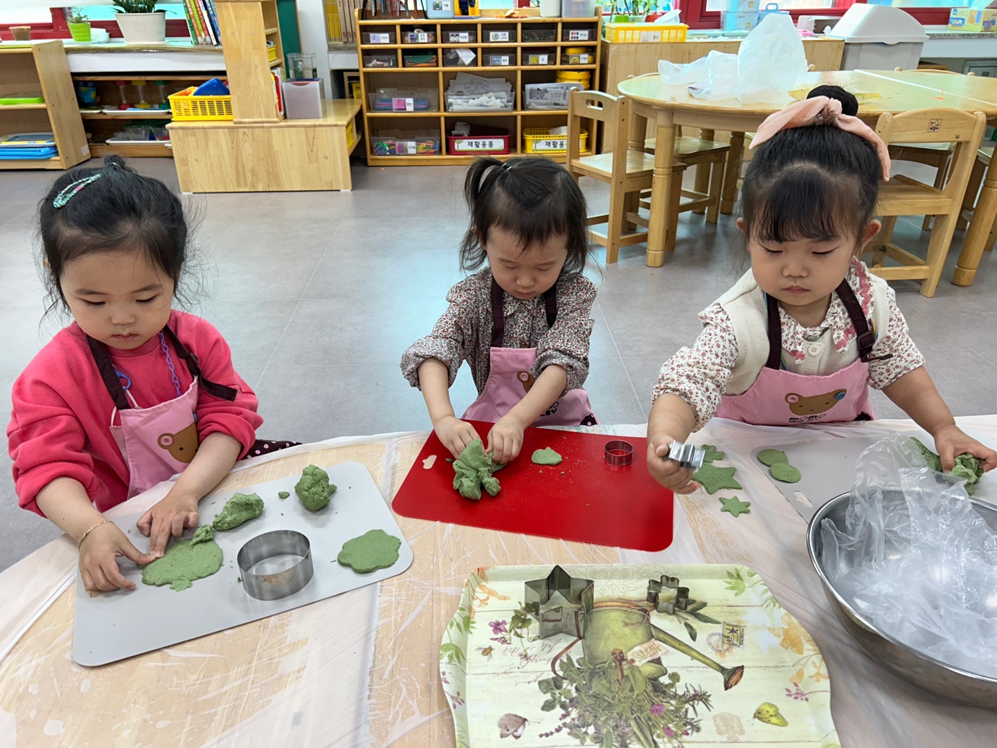 남평초병설유 쑥개떡 만들기 행사1