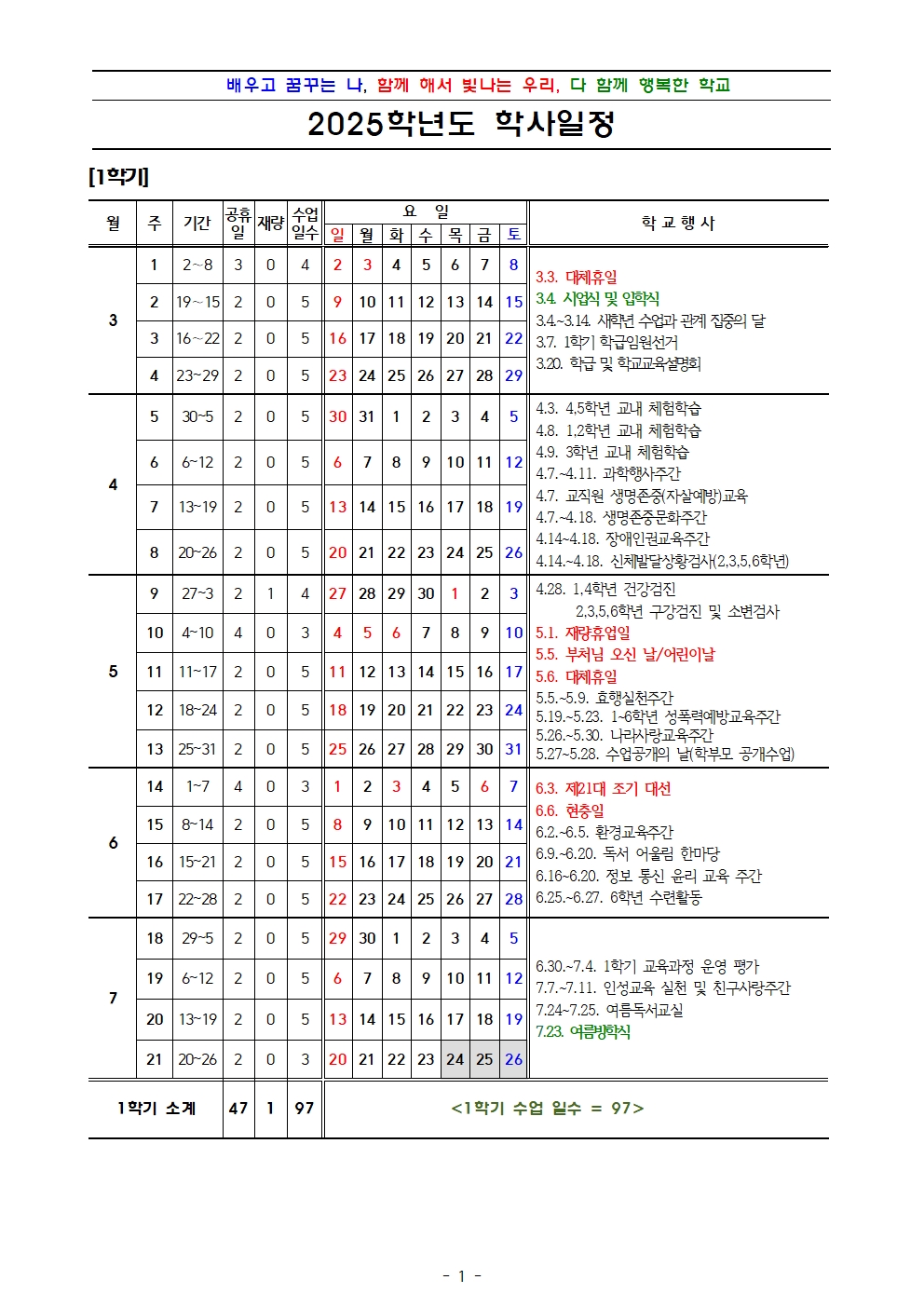 2025학년도 학사일정(안)001